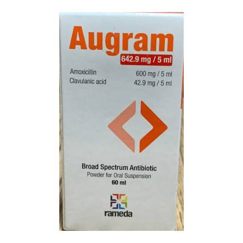 اوجرام 642.9مجم/5مل معلق 60 مل / Augram 642.9mg/5ml Pd. For Oral Susp. 60 Ml