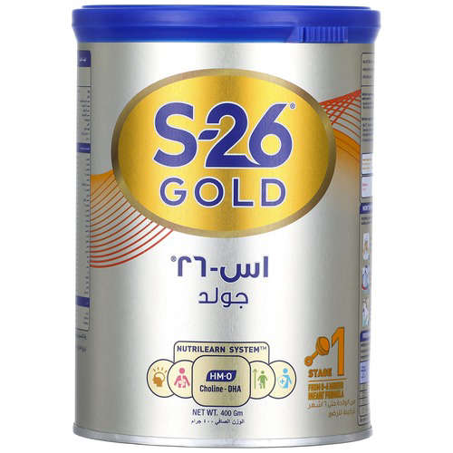 اس -26لبن جولد رقم 1 / S-26 Gold Stage 1 Infant Formula Milk 400g