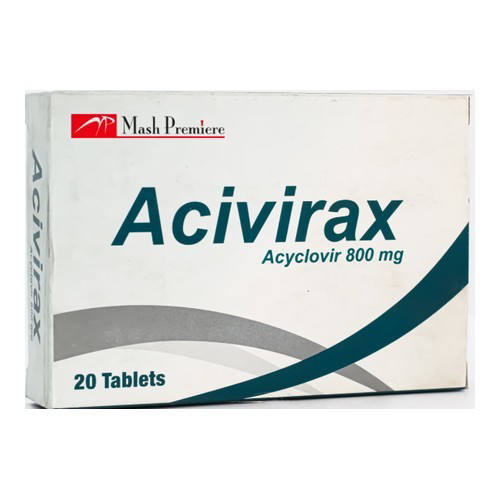 اسيفيراكس 800مجم 20 قرص / Acivirax 800mg 20 Tabs