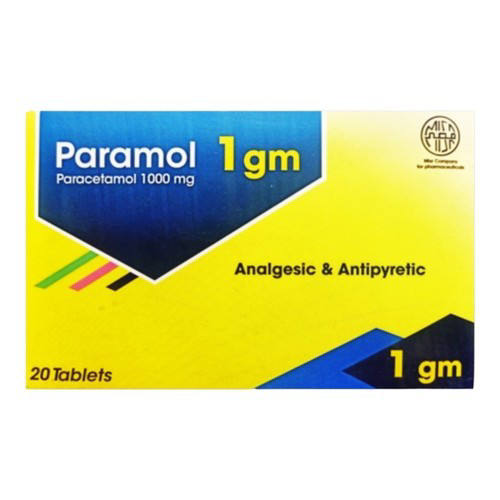 بارامول 1000 مجم 20 قرص / Paramol 1000 Mg 20 Tabs