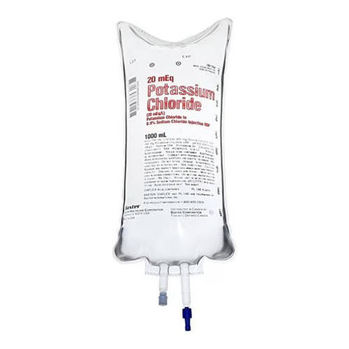 بوتاسيوم كلوريد 0.2% و دكستروز 5% محلول للحقن الوريدي / Potassium Chloride 0.2% & Dextrose 5% (el Nasr) I.v. Inf. 500 Ml