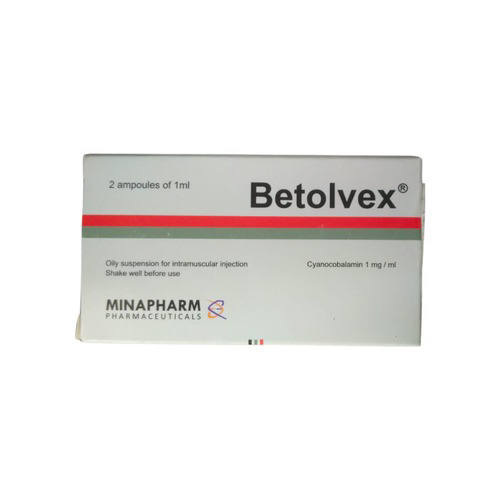 بيتولفكس 2 سرنجة معدة للحقن / Betolvex Vitamin B12 2 Pre-Filled Syringes