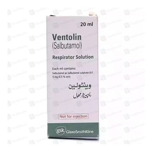 فنتولين 0.5% محلول استنشاق 20 مل / Ventolin 0.5% Respirator Solution 20 Ml