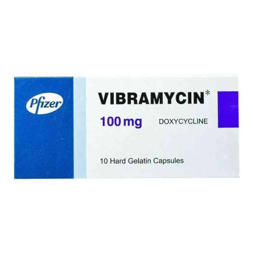 فيبراميسين 100مجم 10 كبسولات / Vibramycin 100mg 10 Caps