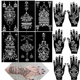 حنة تاتو جومانا / Joumana Henna Tattoo Art Stencil Design Kit