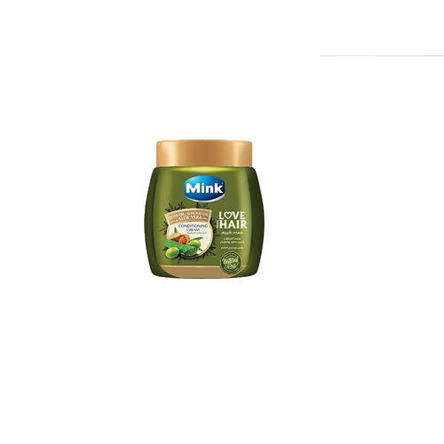 مينك حمام كريم اخضر 1000مل / Mink Herbal Hair Mask Treatment Green 1000ml