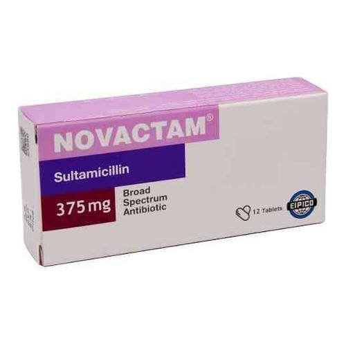 نوفاكتام 375مجم 12 قرص / Novactam 375mg 12 F.c. Tab