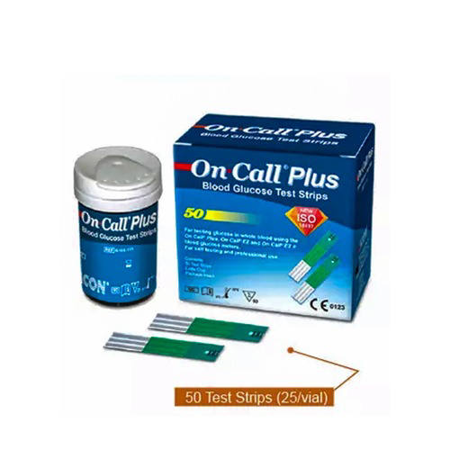 شرائط اون كول بلس 25شريط / On Call Plus Blood Glucose Test Strips 25 Strips