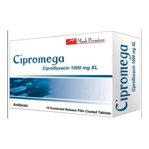 سيبروميجا اكس ال 1000 مجم 14 قرص / Cipromega Xl 1000 Mg 14 Ext. Rel. F.c.tabs