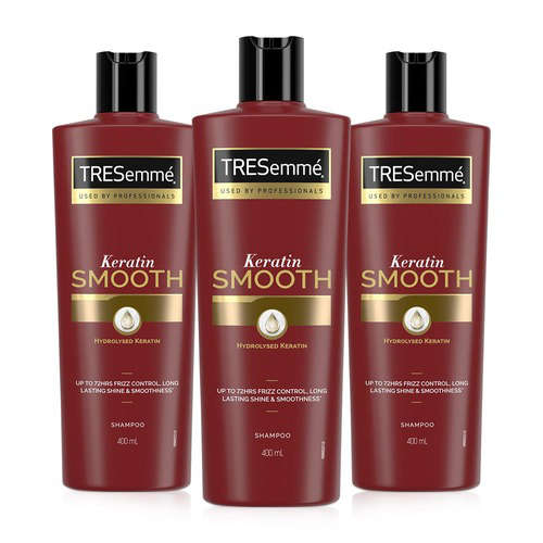 تريزمي شامبو 400مل +بلسم 400مل / Tresemme Keratin Smooth Shampoo 400ml + Conditioner 400ml Set