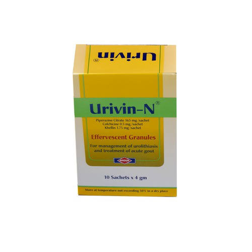 يوريفين 10اكياس / Urivin Gout & Uric Acid Cleansing Effervescent 10 Sachets