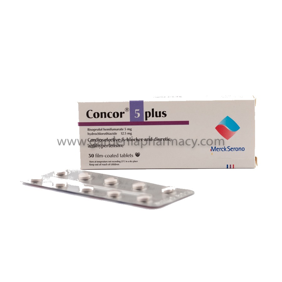 كونكور 5 بلس 30 قرص / concor plus 5/12.5mg 30 f.c. tabs