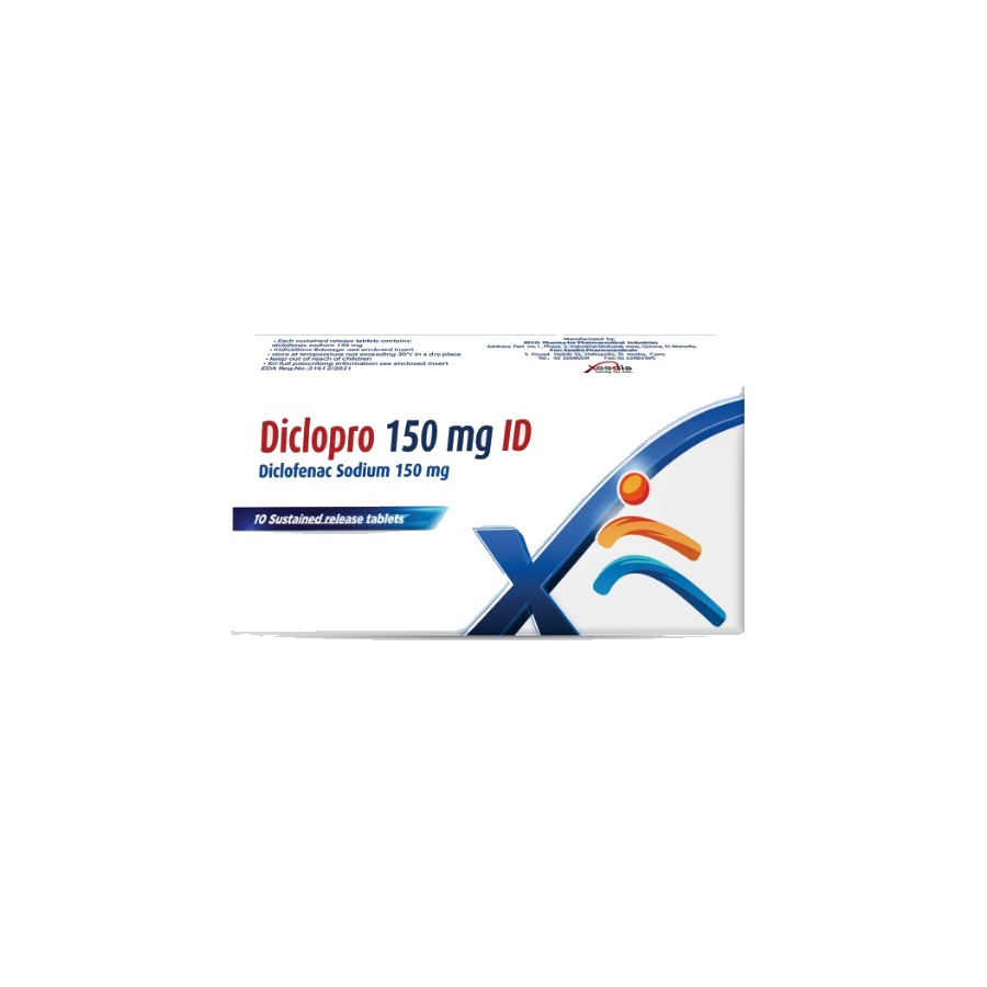 ديكلوبرو 150مجم / diclopro 150 mg id 20 tabs